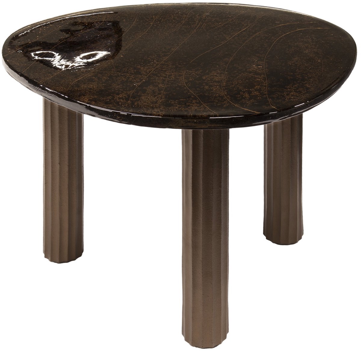 Giga Meubel Salontafel Eclipse - Koper Glas - 70x59x45cm