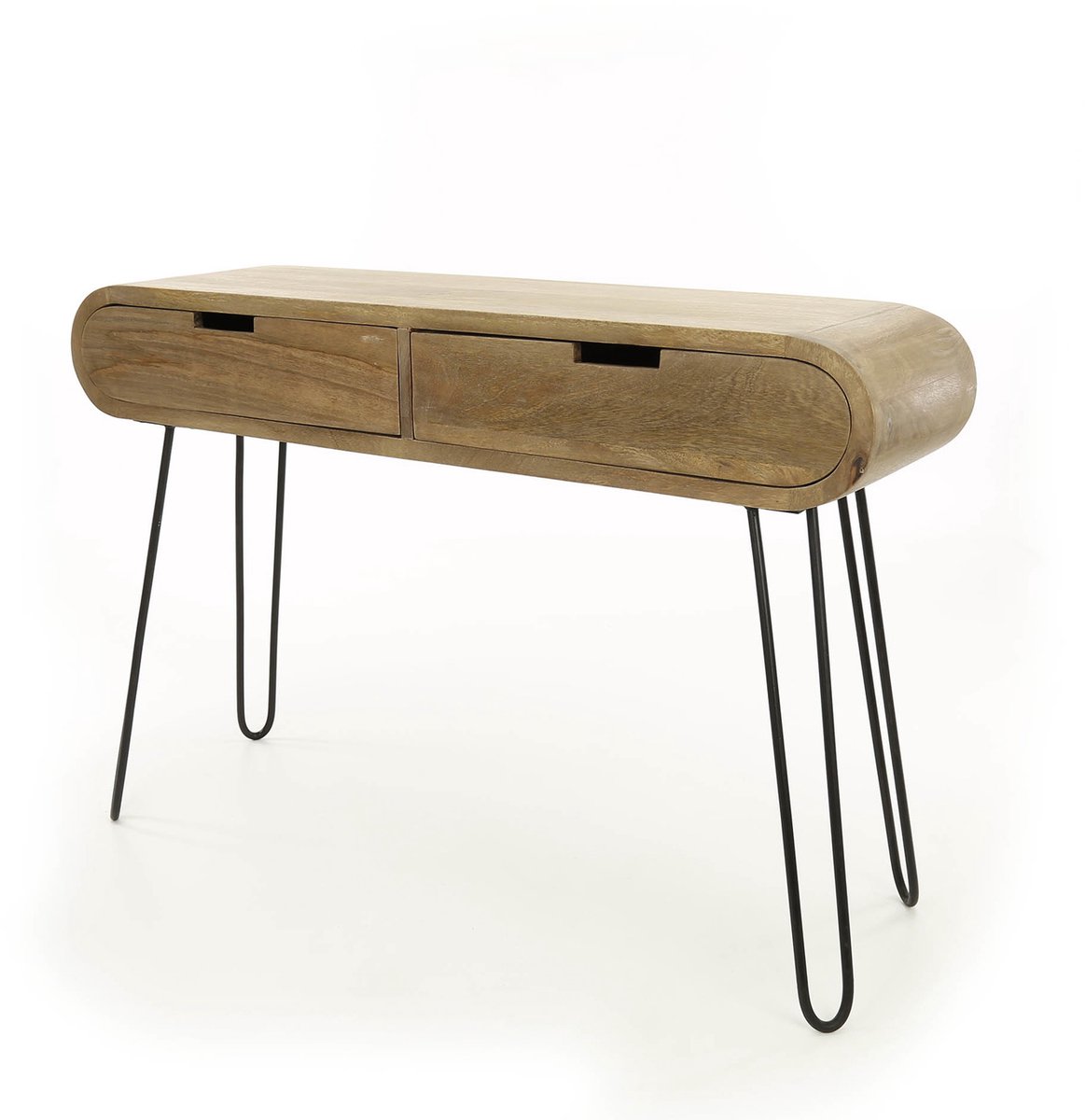 Giga Meubel Kaptafel Barrel - Naturel Hout - 120x30x76cm