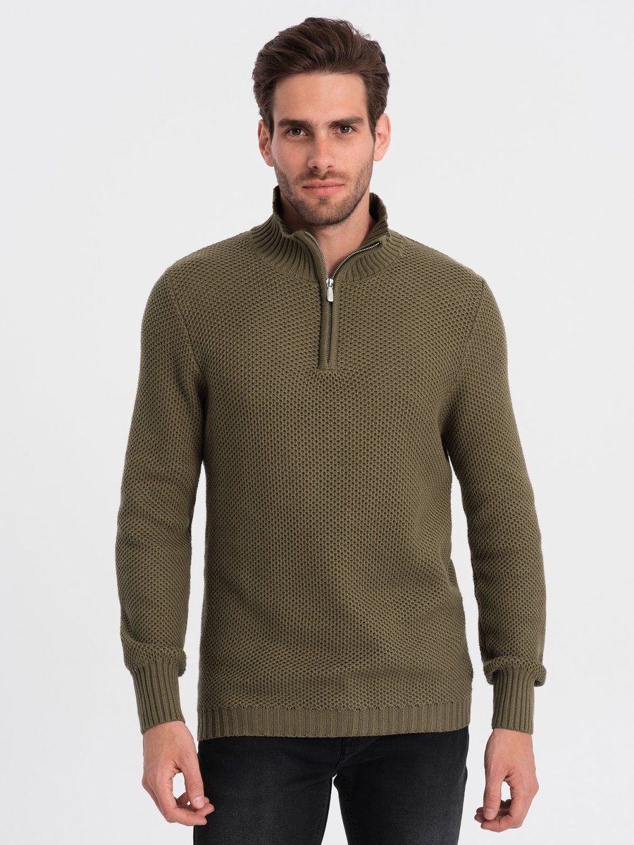 Italian Style - Jeleganti - Trui Heren - Olijf Groen - Style-Italie