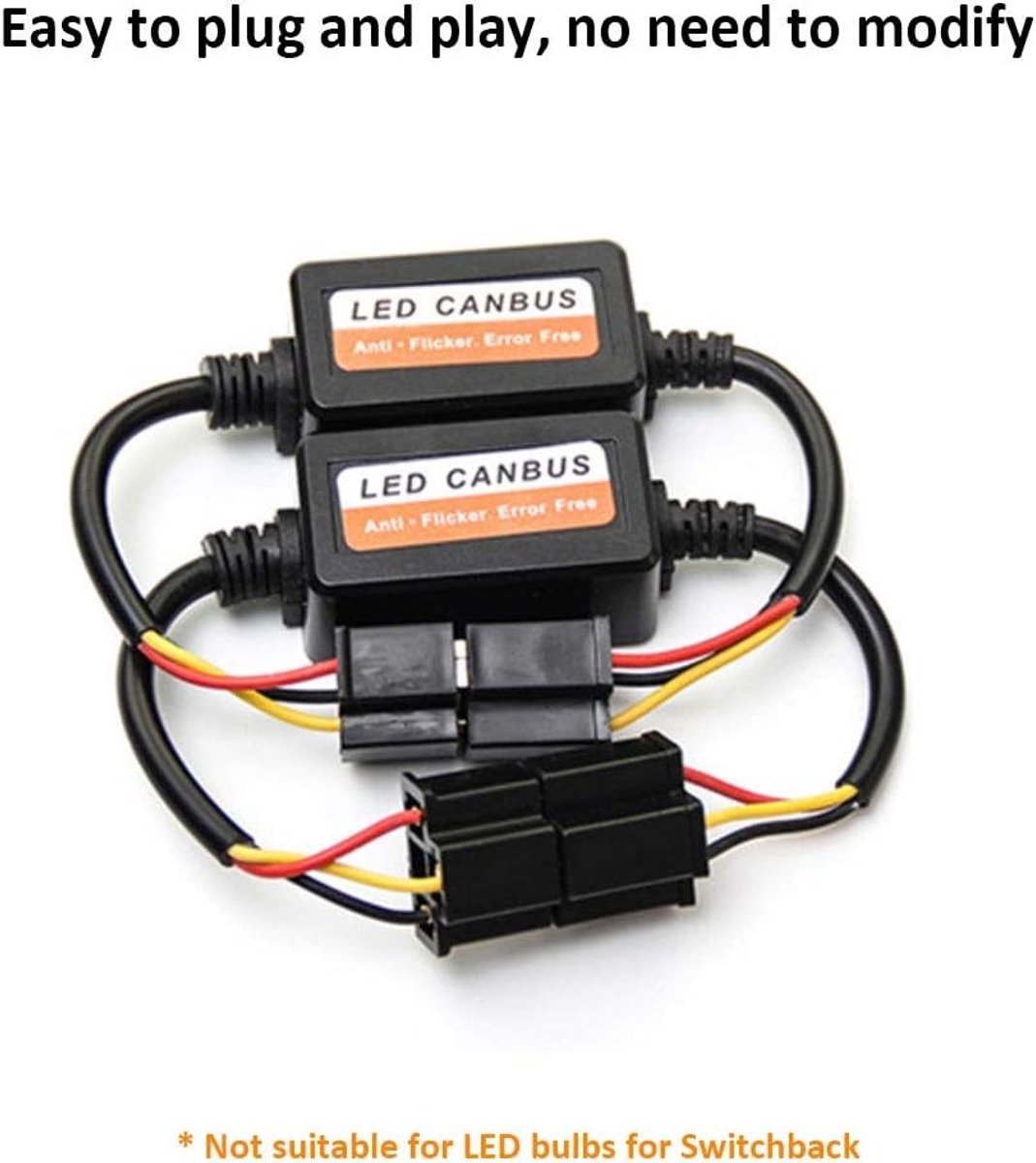 2 Stuks Premium Auto LED Koplamp Decoder voor Radio Audio Anti-interferentie Foutfilter voor H7 Lampen