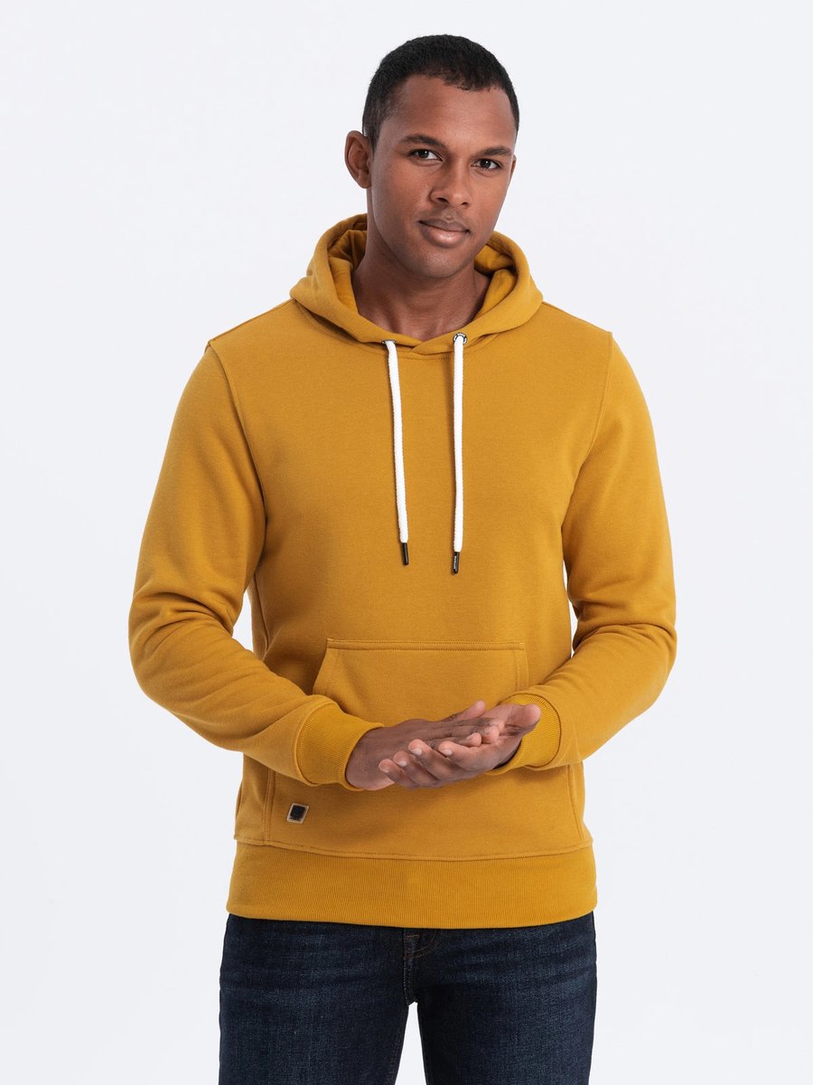 Ombre - Herenhoodie - Geel - Kangaroezak