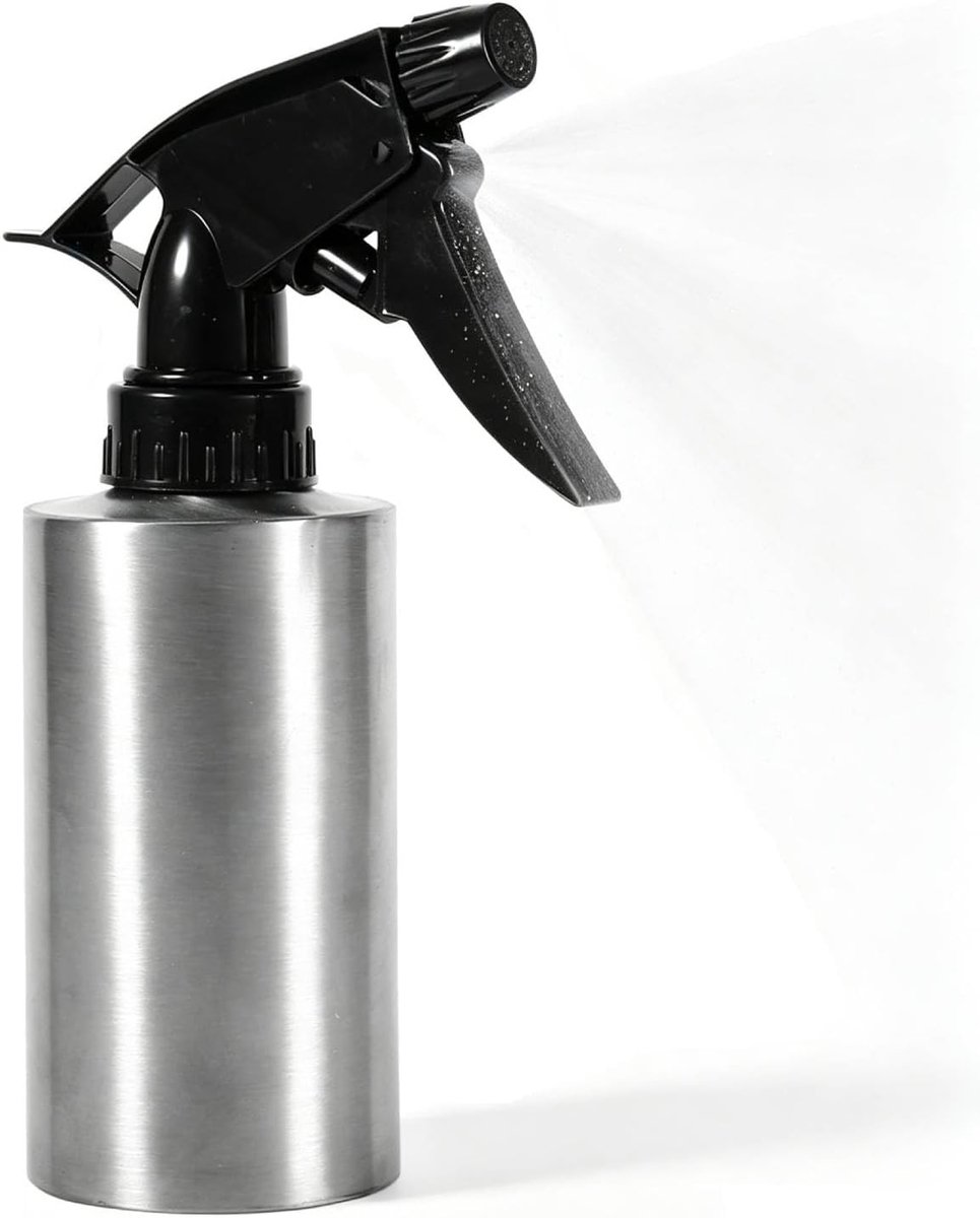 Multifunctionele spuitfles voor planten, bloemen en haar - 304 roestvrijstalen druk gieter (250 ml) voor eenvoudig water geven en reinigen