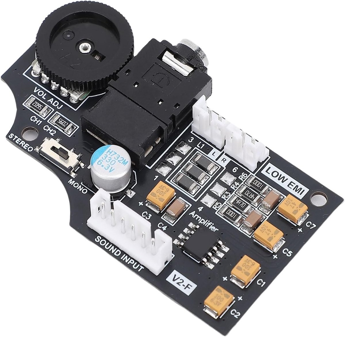 Volumebord met Dubbele Kanaal en Tantalum Condensatoren voor Hoge Nauwkeurigheid, Ideaal voor Game Spullen en IPS-schermmods met USB C Aansluiting