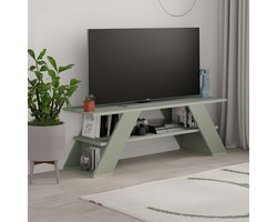 Asir - Tv-meubel - Asgroen - 120 x 33,5 x 40 cm