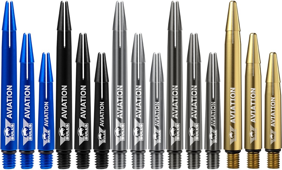 Bull's Aviation Black - Dart Shafts