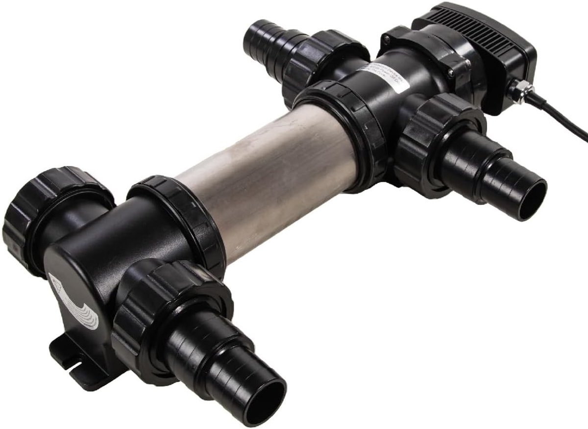 Vijverfilter met UV lamp - RVS - 24W - Voor helder water - Voor vijvers