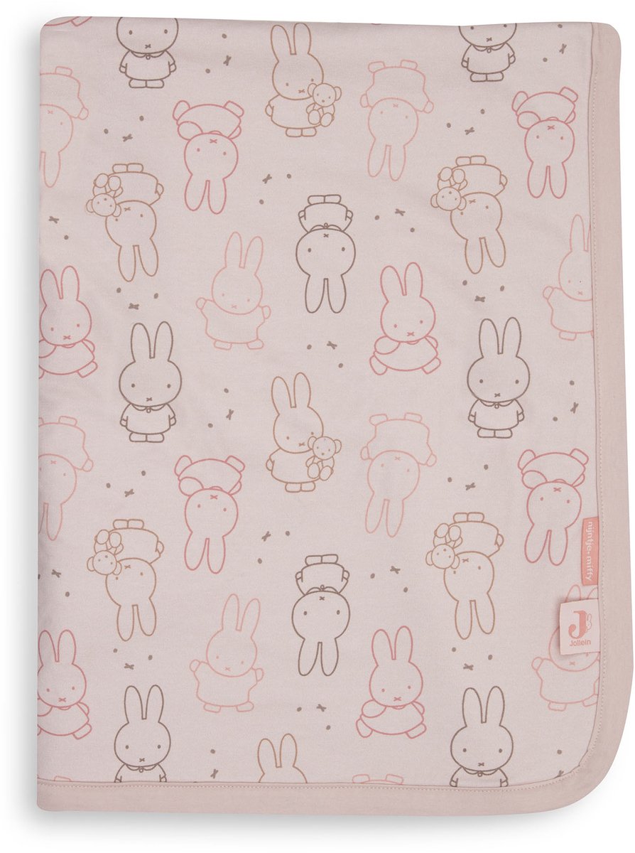 Jollein Baby Deken Wieg 75x100cm Miffy Moments Silk Rose