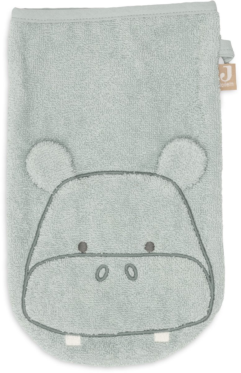 Jollein Waschhandschuhe Frottee - Hippo Happy