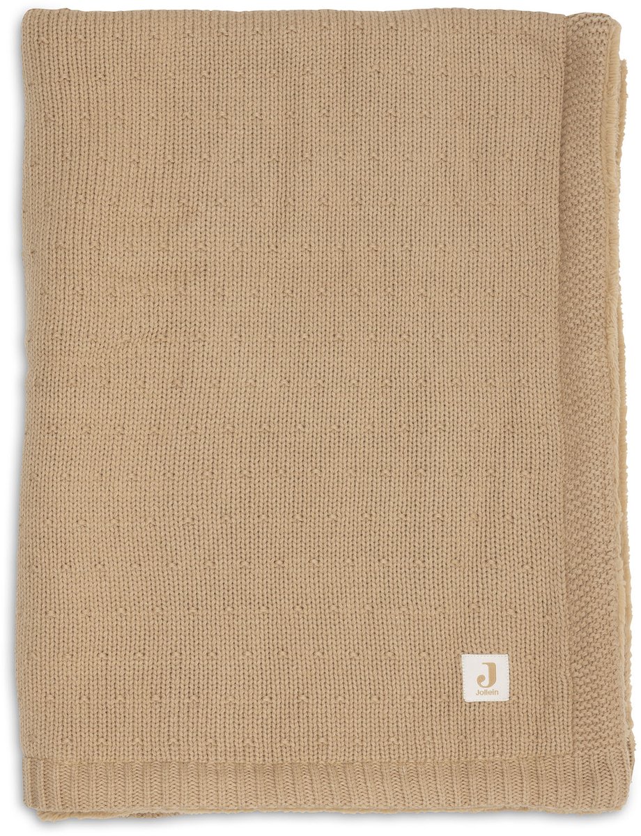 Jollein Baby Decke Wiege 75x100cm Sprinkle Knit - Hazel/Fluffy