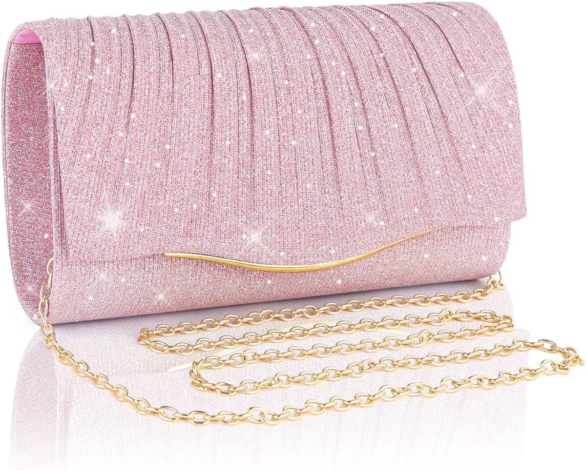 Elegante Avondtassen voor Dames, Clutch Tas met Afneembare Ketting, Geschikt voor Bruiloften, Feesten en Bals, Perfect Cadeau voor Vrouwen
