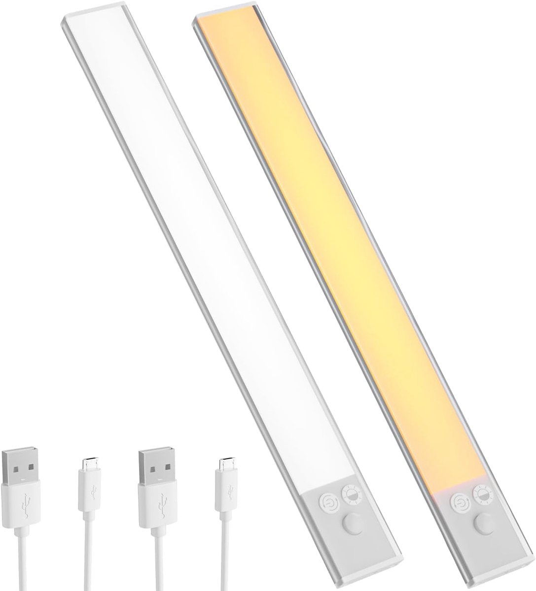 Vellaro Kastverlichting - 30 cm - 3 Kleurtemperaturen - Instelbare Helderheid - Voor Kasten en Studeerkamers wit