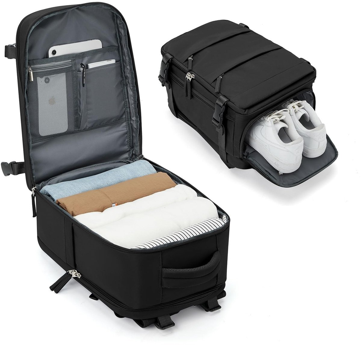 Dailygoods - Rugzak Ryanair 40x30x20 Vacuüm met Pomp - Waterdichte Handbagage