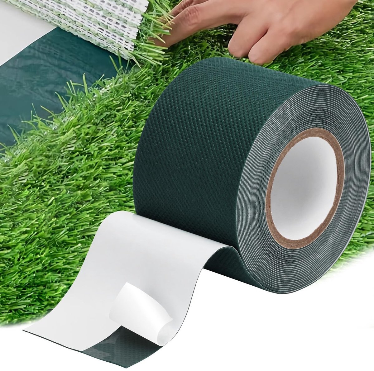 Dailygoods - Eenzijdige tape voor het opplakken van kunstgras - 5 cm x 10 m