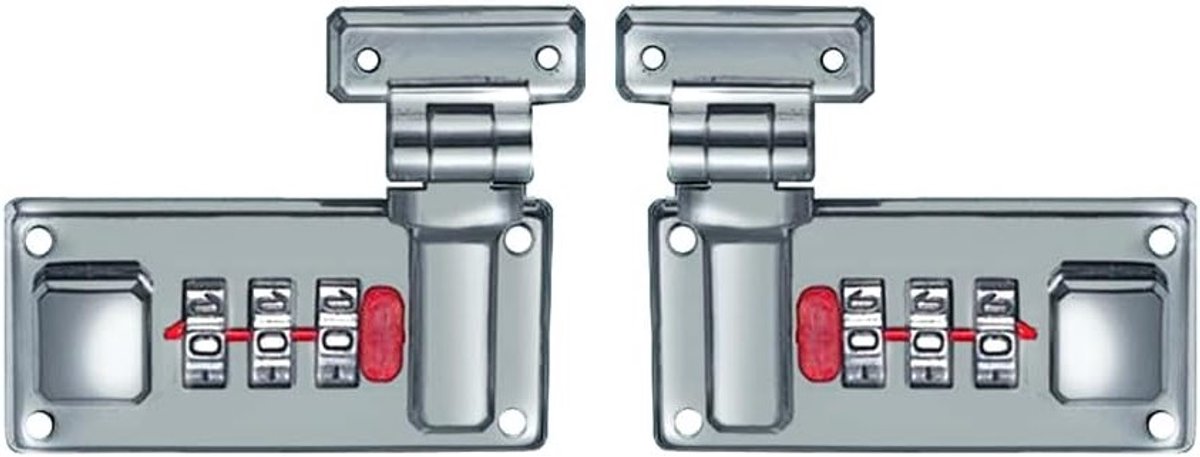 Veilige Reis Hangslot met 3 Cijferige Combinatie - Ideaal voor Bagage, Koffers en Kantoor Meubilair - Roestvrij en Duurzaam