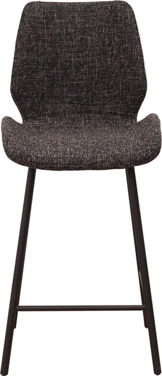 Saphly Barkrukken Set 67cm Zwart - Rugleuning, Ergonomisch en Zithoogte 67cm - Voor Eetkamer, Keuken en Woonkamer