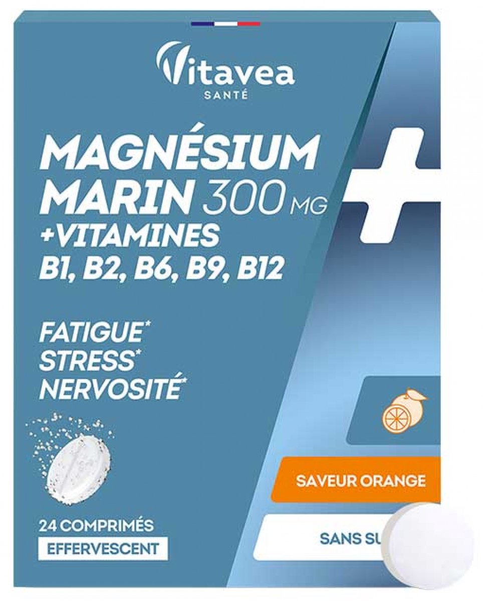 Vitavea Magnesium + Vitaminen B1 B2 B6 B9 B12 24 Bruistabletten