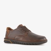 Hush Puppies leren heren veterschoenen bruin - Maat 46 - Uitneembare zool
