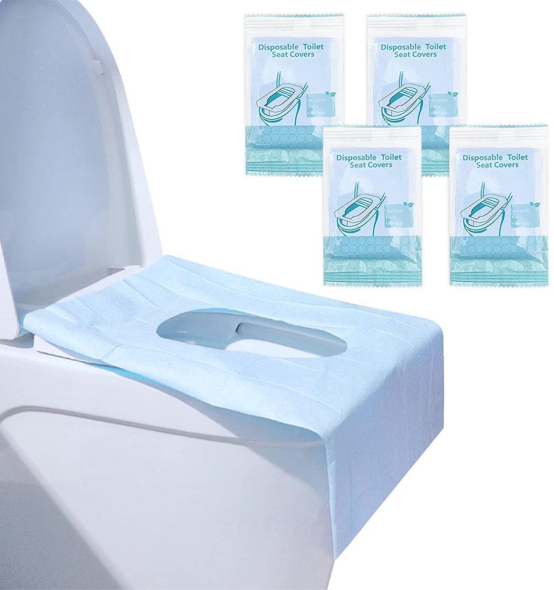 Dailygoods - Wegwerp Toiletbril - 40 Stuks, Hygiënische Toiletbescherming