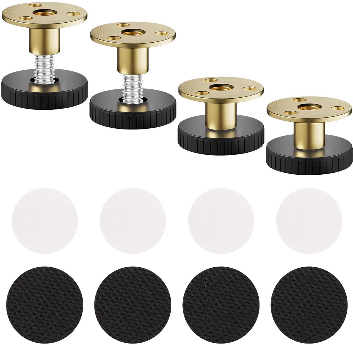 Dailygoods - 4 Stuks Hoogte Verstelbare Meubelpoten - Krasbestendige Schroefvoeten voor Meubels