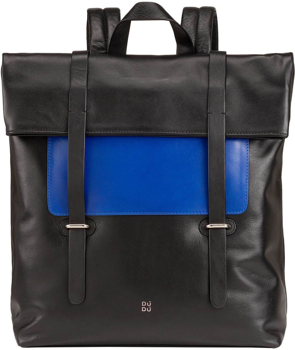 DuDu Rugzak leer 36 cm - schwarz