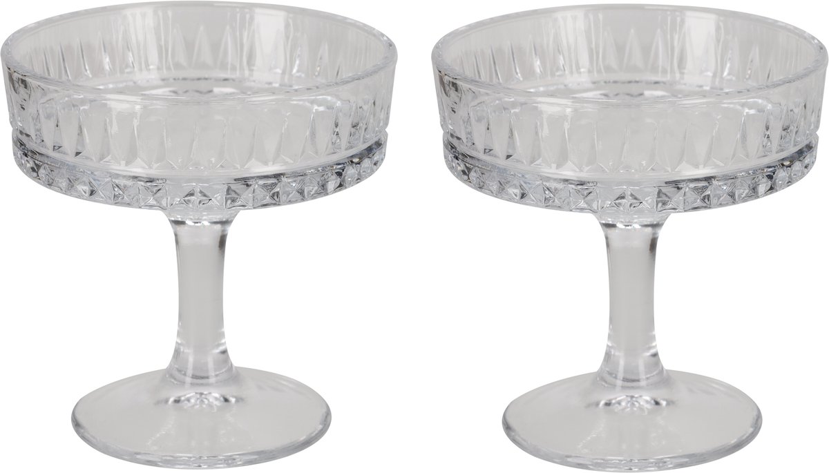JENS Living Cocktailglazen Classic – Set van 2 Elegante Glazen voor Cocktails, Desserts en Amuses