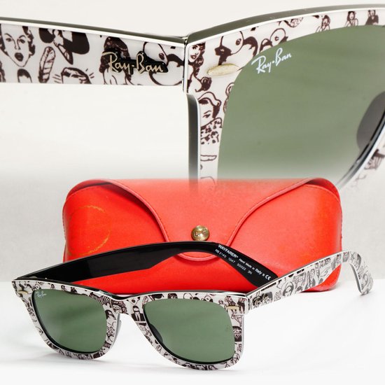 Ray-Ban zonnebril Wayfarer RB2140 1047 Comics LIMITED EDITION - 50 mm van Ray-Ban — afbeelding 5