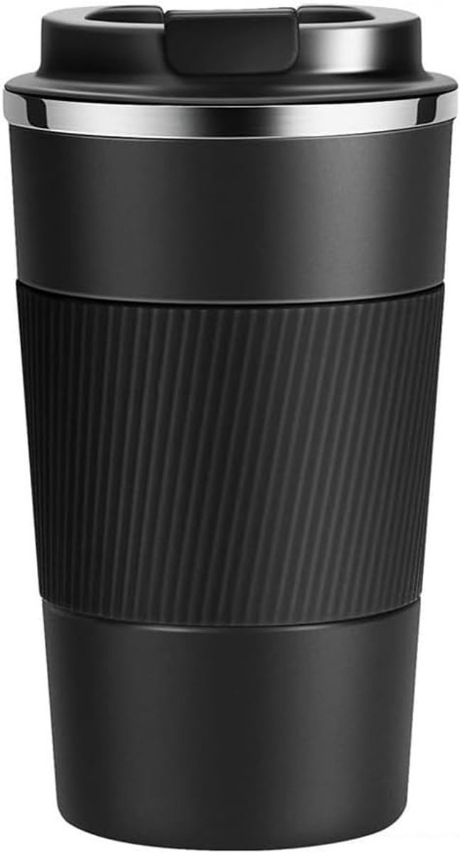 Thermobecher voor Koffie en Thee met Lekvrije Deksel - RVS Reismok 380 ml, Ideaal voor Auto en Thuisgebruik
