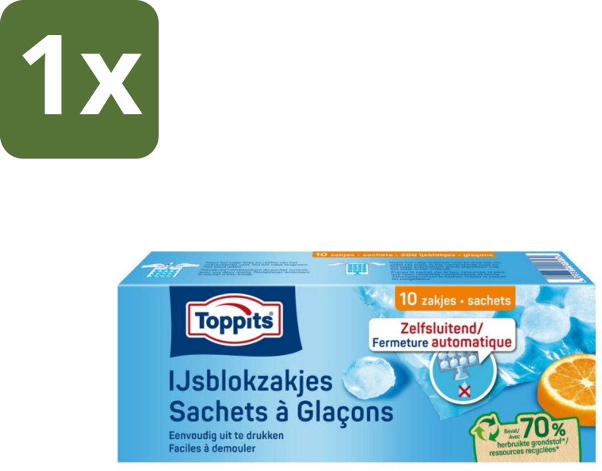 1 x Toppits – IJsblokzakjes – 10 Zakjes - Koffiezetapparaat