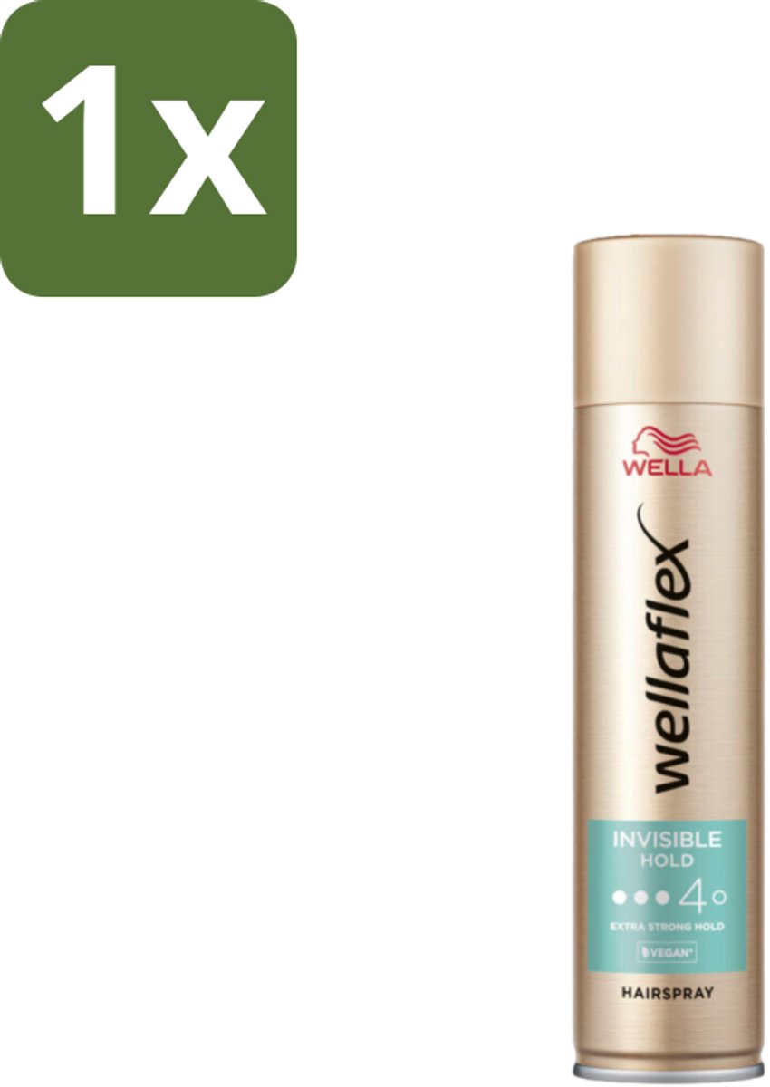 1 x Wella – Flex Invisible Hold – Haarspray Extra Strong – 250 ml - Haarspray - Haar Fixatie - Flexibele Hold - Extra Sterke Hold - Natuurlijke Look