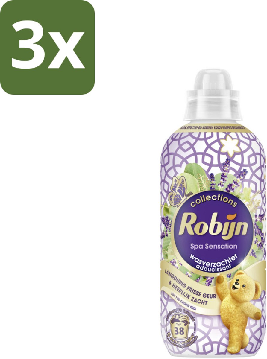 3 x Robijn – Wasverzachter – Intense Spa Sensation – 765 ml - Koffie - Koffiezetapparaat - Koffiezetapparaat