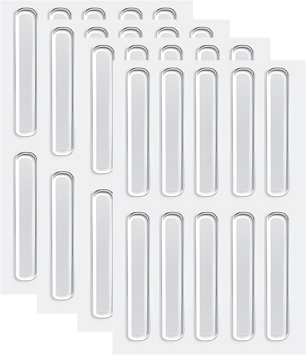 40 Stuks Meubelbeschermers, Siliconen Deurbumpers en Kastdeurdempers voor Geluiddemping, Zelfklevend, Voor Meubels, Deuren, Ramen en Kindveiligheid