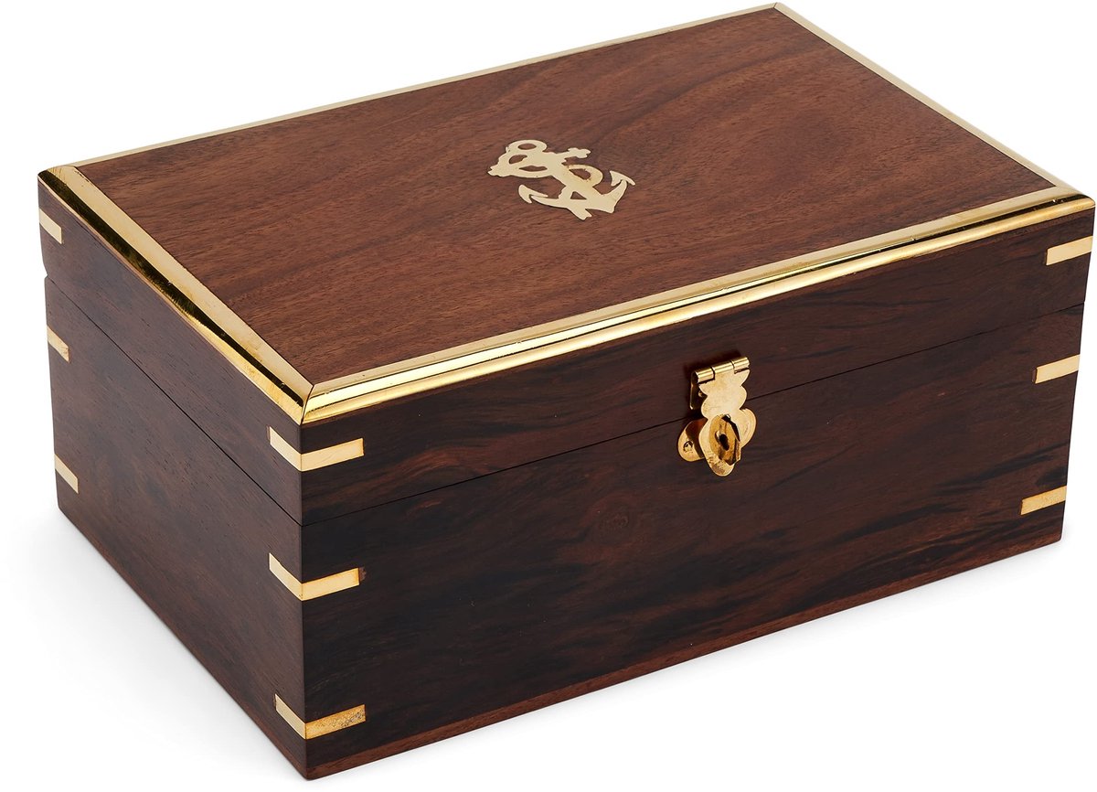 Elzusha - Houten Opbergdoos voor Sieraden en Souvenirs