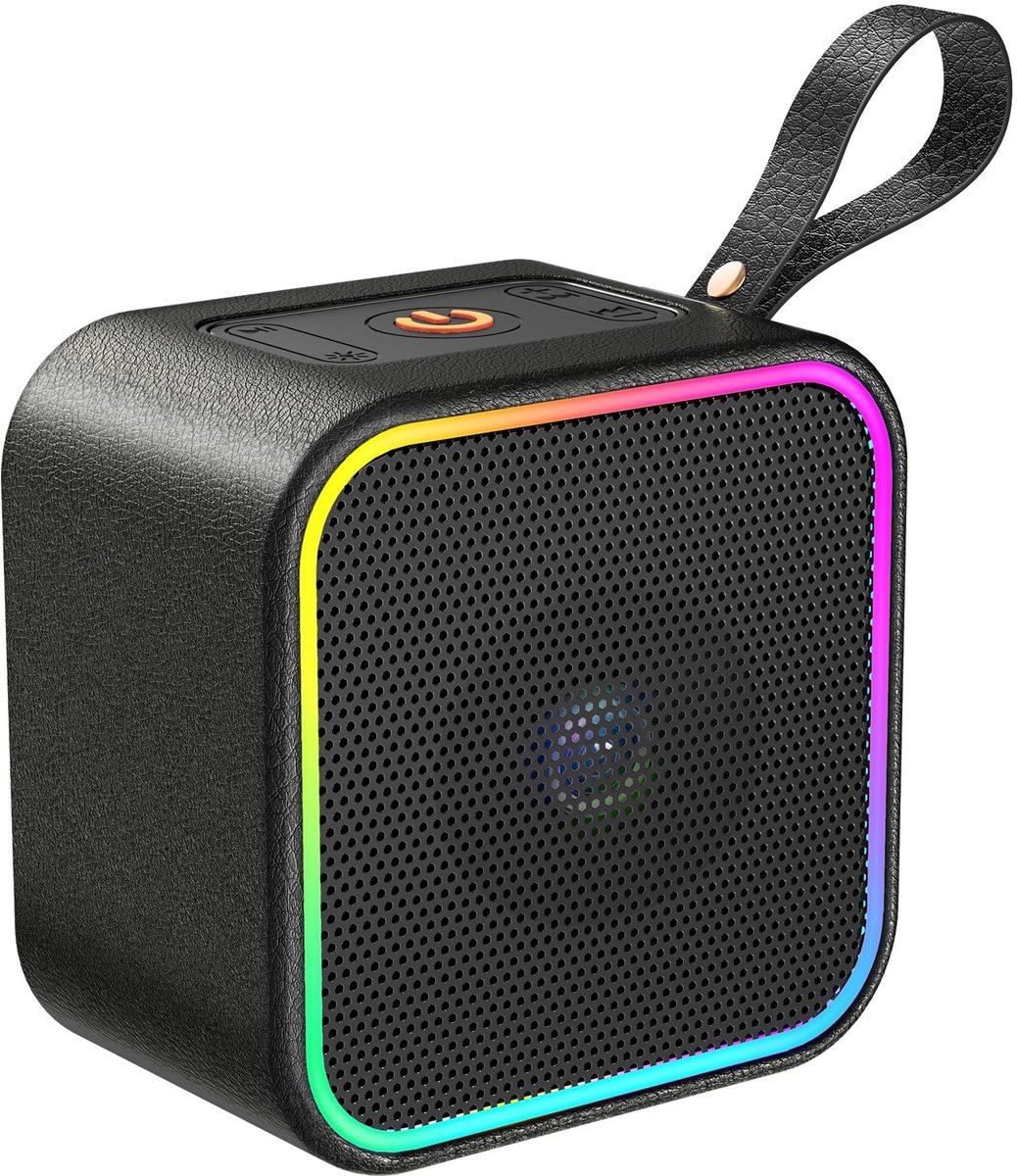Elzusha - Draagbare Bluetooth-luidspreker met LED-licht en 10 Uur Afspeeltijd