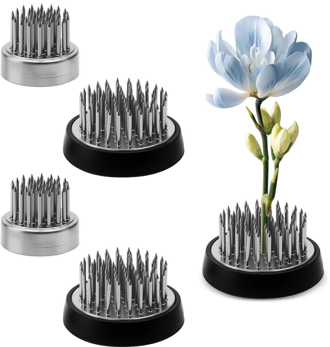 Elzusha - 4-delige Steekegels voor Bloemschikken en Ikebana