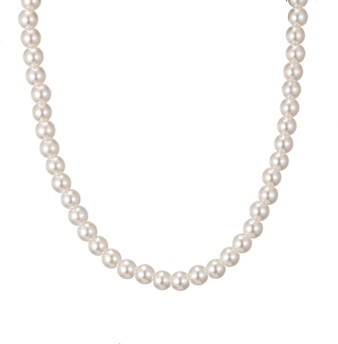 Elzusha - Lange Parelketting voor Dames met Witte Parels