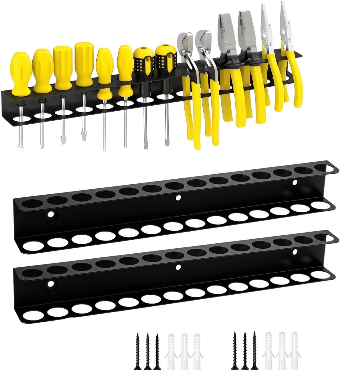 Elzusha - 2 Stuks Schroevendraaier Organizer voor Gereedschap aan de Wand