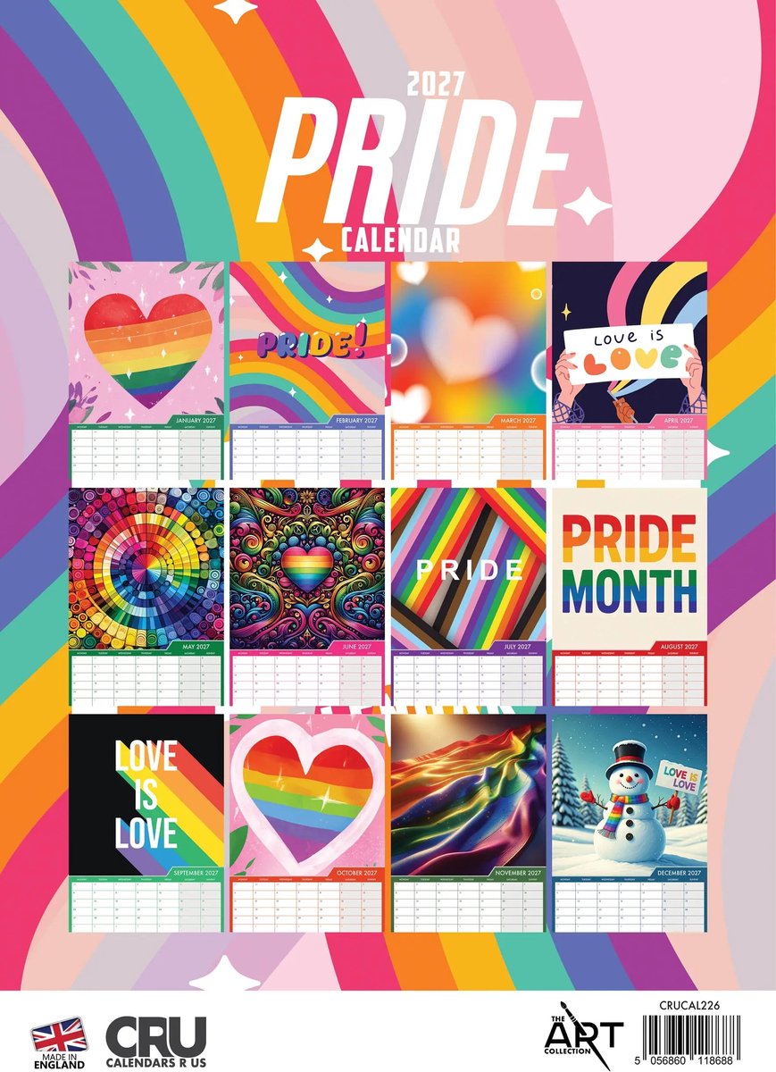 Pride A3 Kalender 2027