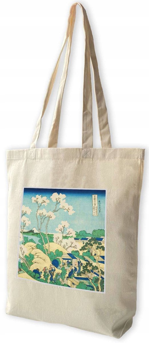 Shopper Tas met Hokusai Print - Ruim & Stijlvol