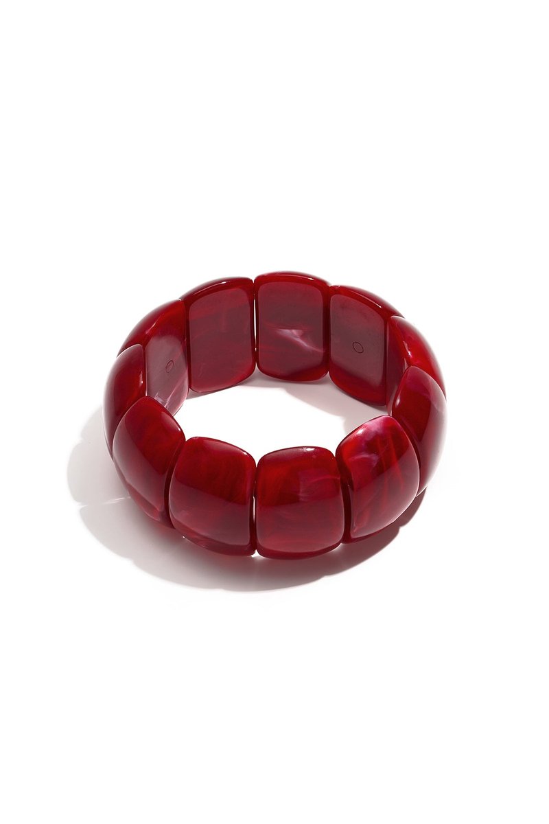 Vesper - Armband - Acryl - - Wijnrood
