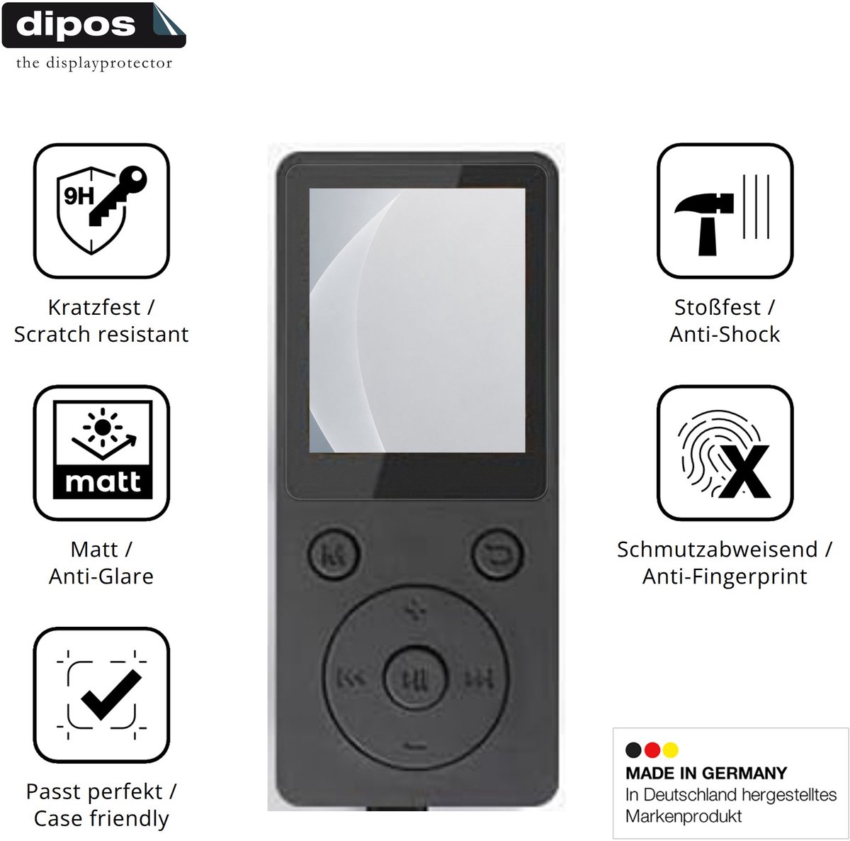 dipos – 2x Matte Pantserfolie geschikt voor ViiRou SL2 | 9H Screenprotector