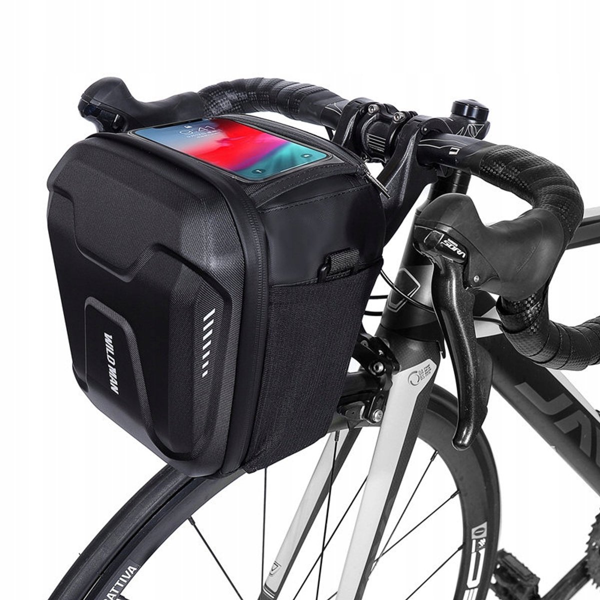 WildMan GS9 3L Fietstas Stuur Waterdicht 3L Zwart