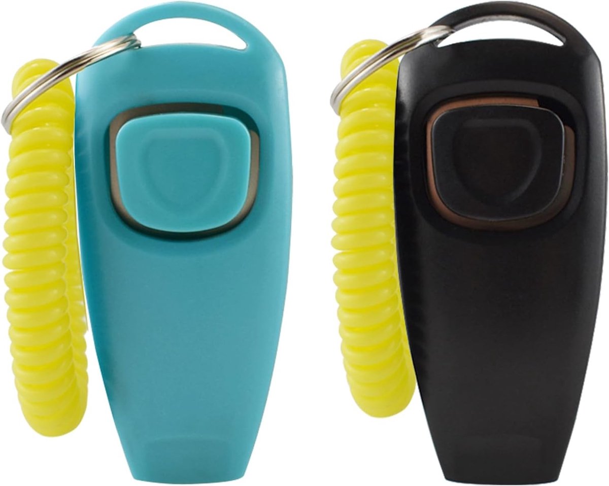 Professionele Trainingsset voor Honden - 2-in-1 Clicker en Fluit met Polsband, Ideaal voor Honden- en Katentraining, Effectieve Hulpmiddelen voor Gedragstraining en Communicatie