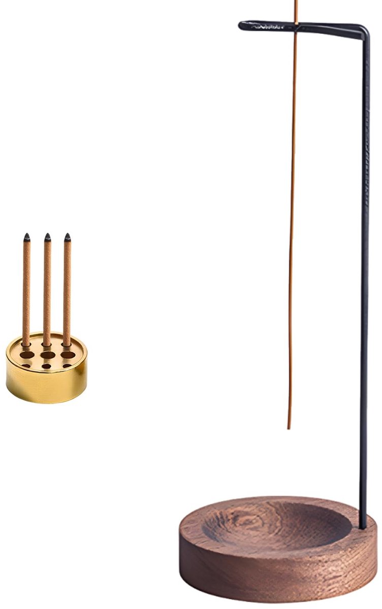 Elzusha - Incense Stick Holder - Houten Basis met 9 Gaten