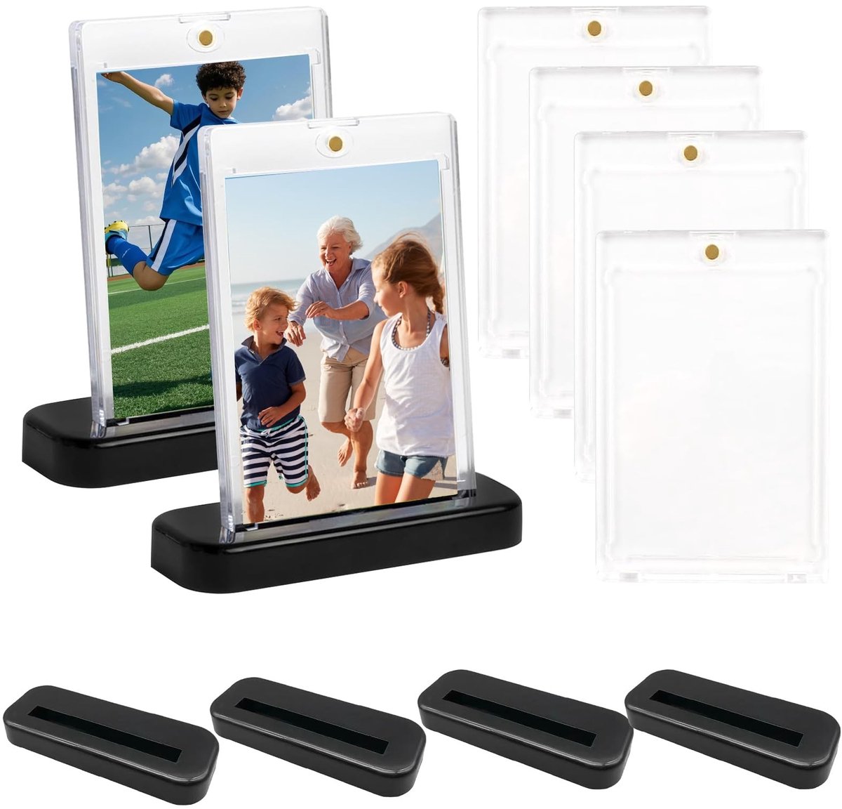 Elzusha - 6 Stuks Magnetische Kaarthouders voor Trading Cards