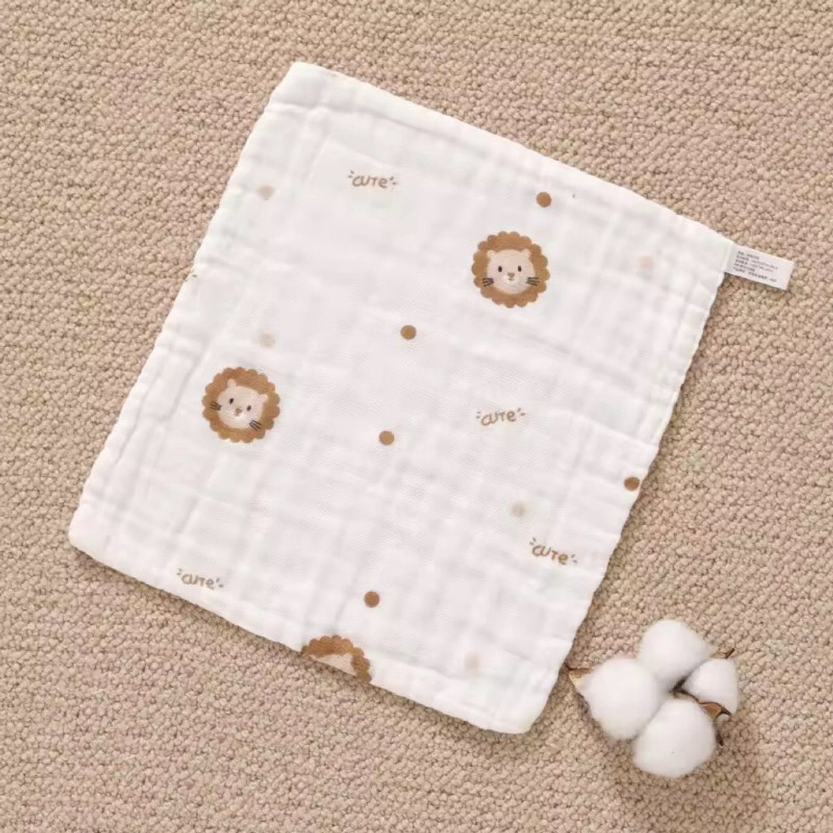 Extra zachte babydoek van puur katoenen gaas (1 stuk)-Stijl 7-30*30cm