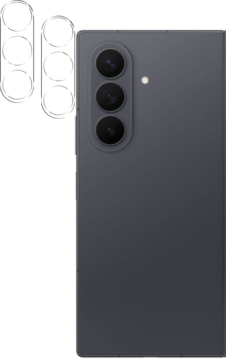Camera Protector geschikt voor Samsung Galaxy Z Fold 8 Ultra - 2 stuks van glas Transparante glazen