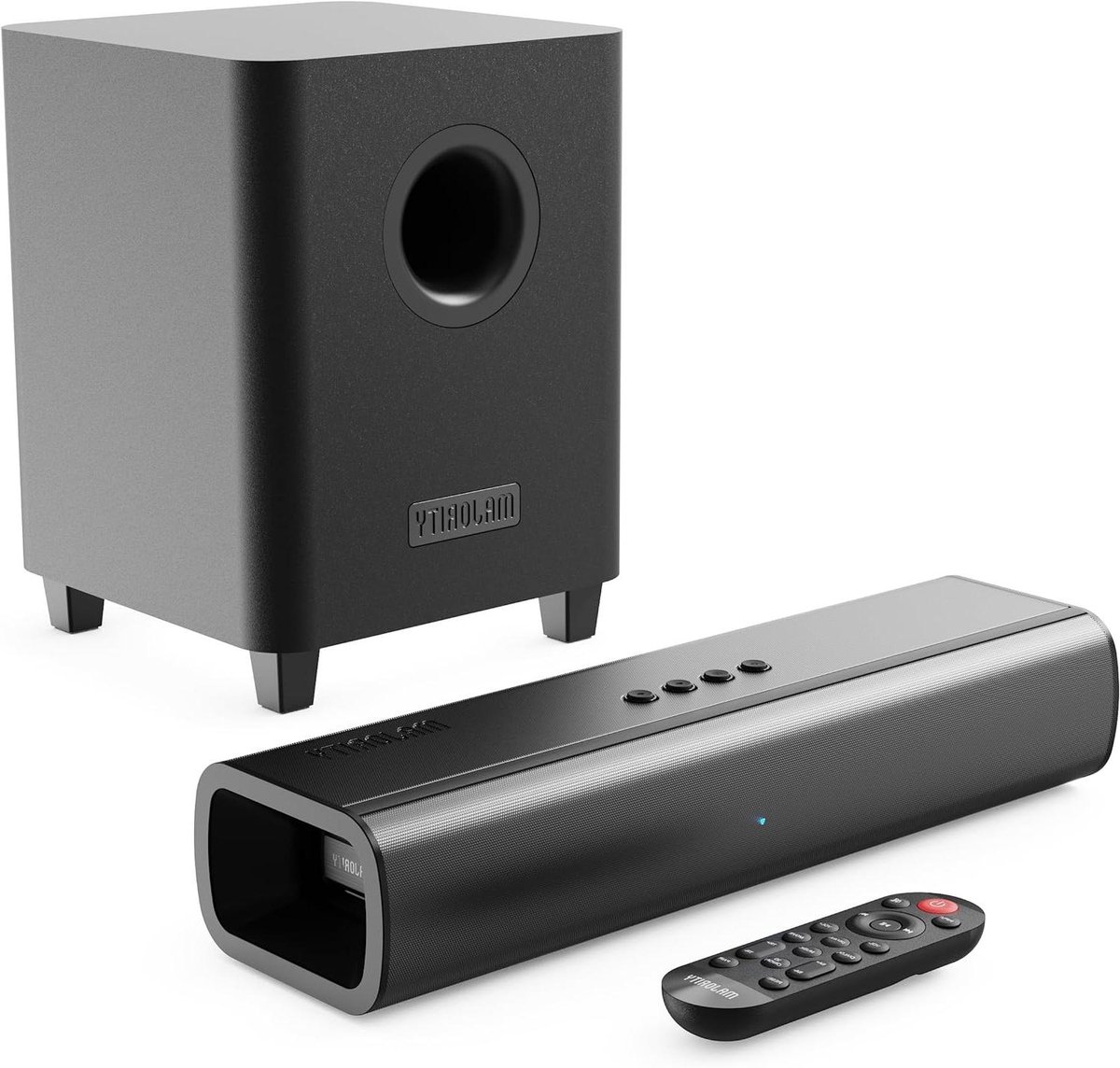Soundbar met subwoofer - Home cinema systeem - Film en muziek - 2.1 geluidssysteem - 386 cm breed - Zwart