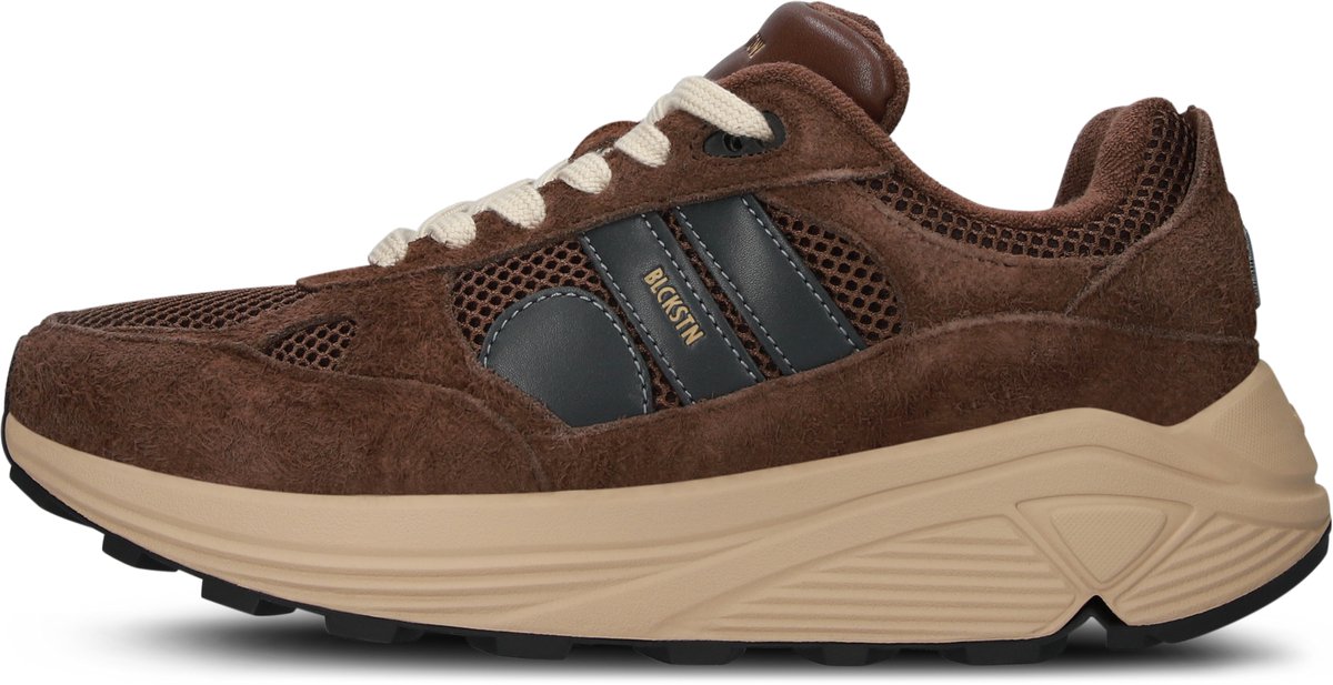 Blackstone V-RILEY - GG675 Rain Drum - Runner Sneaker - Heren - Dark brown - Maat: 40