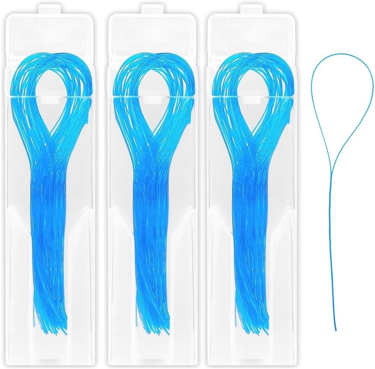 Diepe reiniging dental floss, 3 verpakkingen van 150 stuks, 15 cm lengte, ideaal voor beugels, bruggen en implantaten
