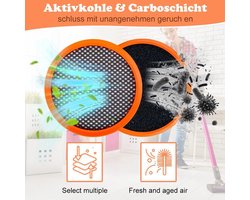 4 stuks vervangende filters FC8009/01 voor Philips accu-stofzuigers SpeedPro & SpeedPro Aqua, filteraccessoires voor Philips FC6721 FC6722 FC6723 FC6724 FC6725 FC6726 FC6727 FC6728